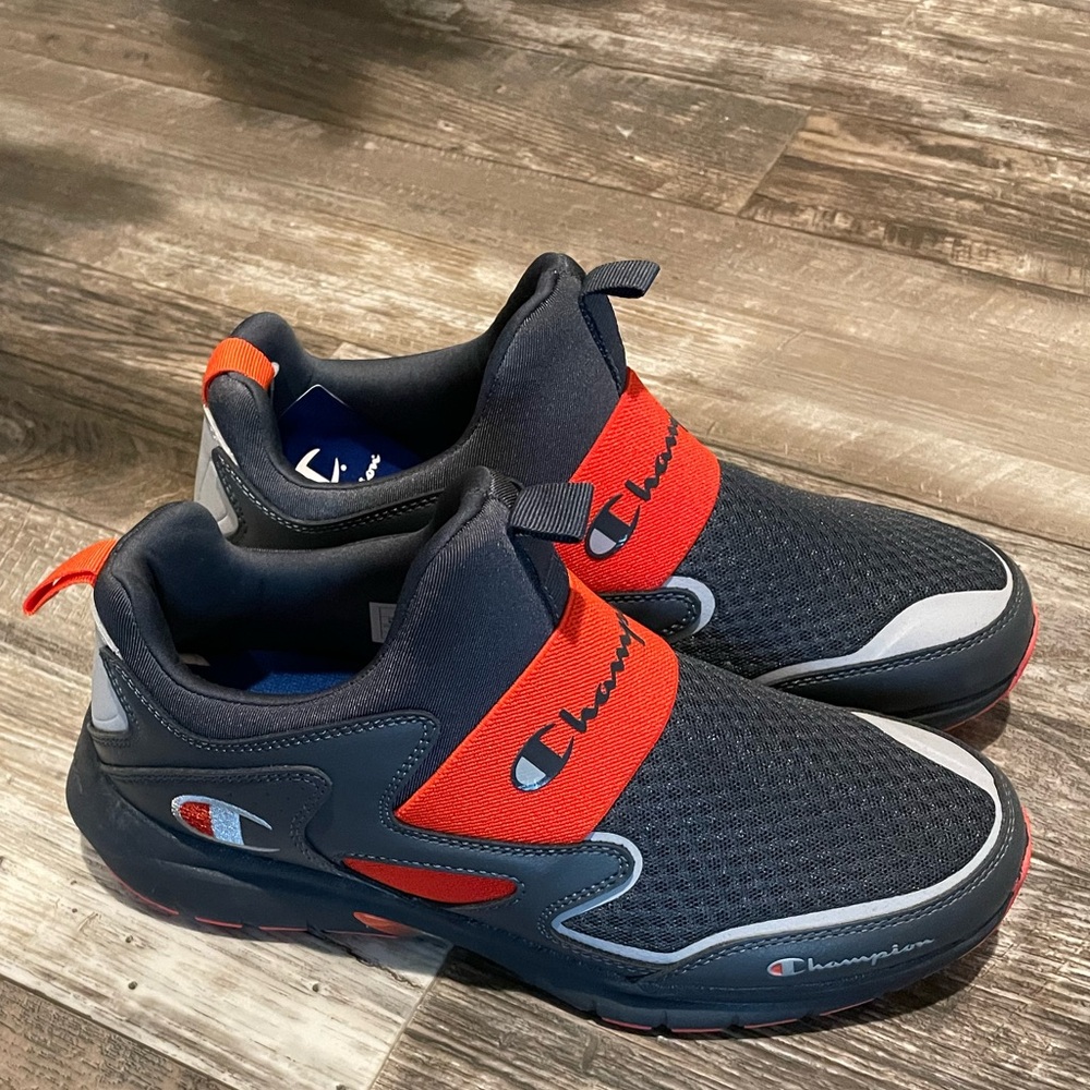 Champion Grey and Red Sneakers